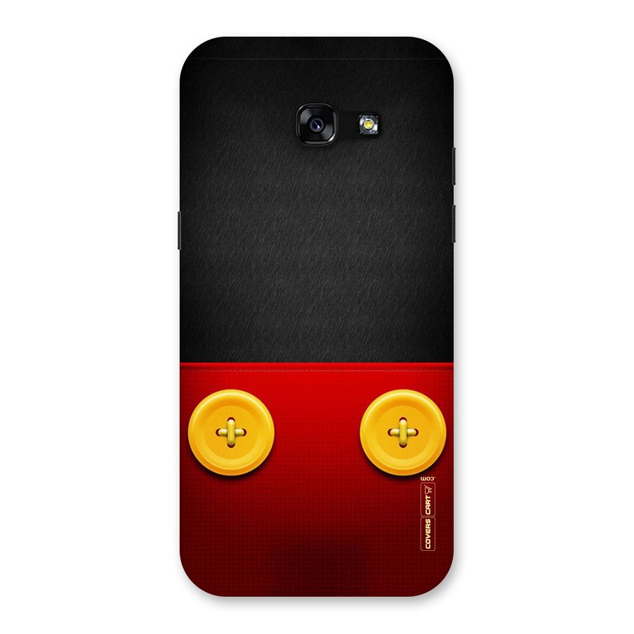 Yellow Button Back Case for Galaxy A5 2017