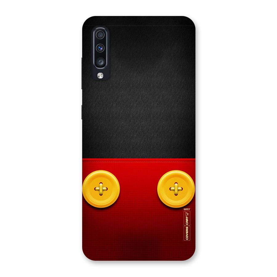Yellow Button Back Case for Galaxy A70
