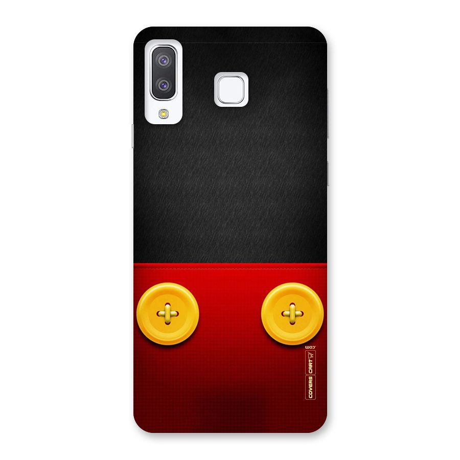 Yellow Button Back Case for Galaxy A8 Star