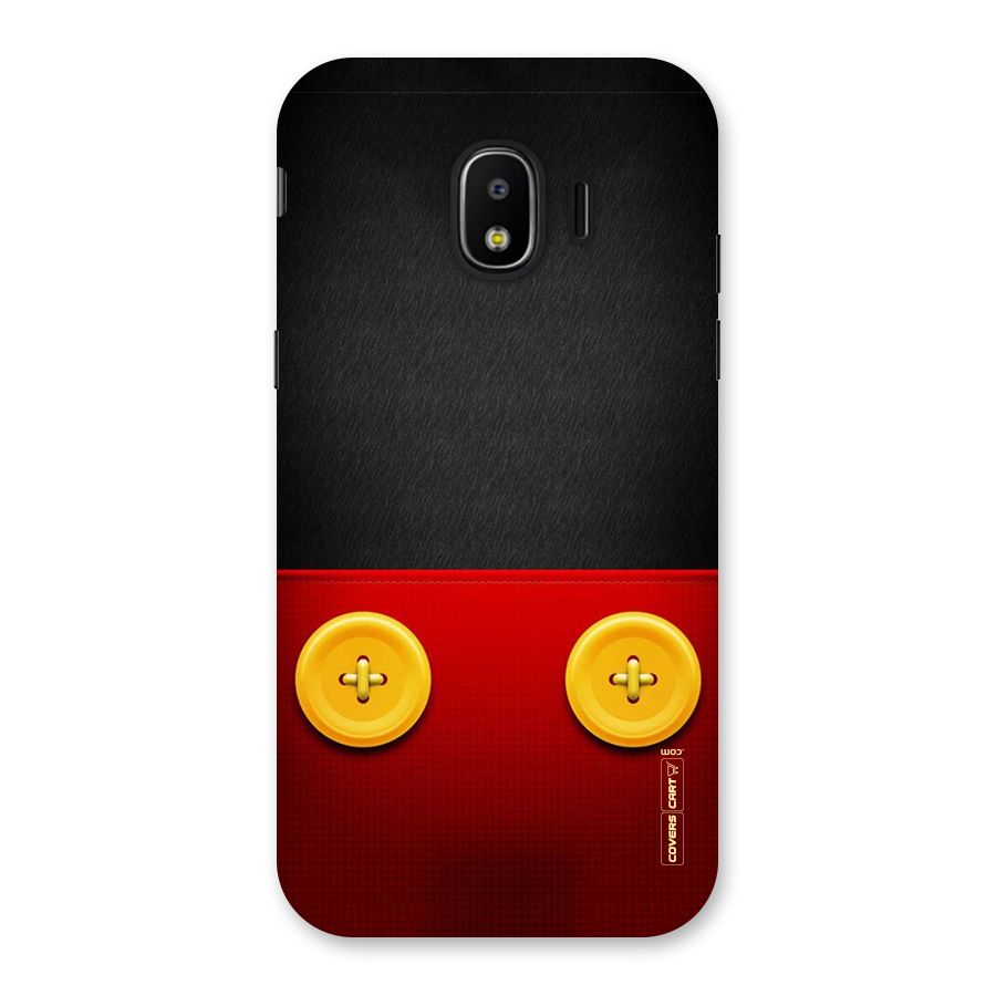 Yellow Button Back Case for Galaxy J2 Pro 2018
