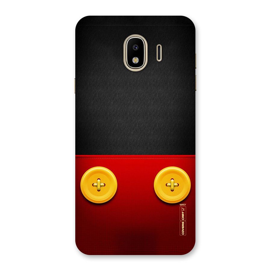 Yellow Button Back Case for Galaxy J4