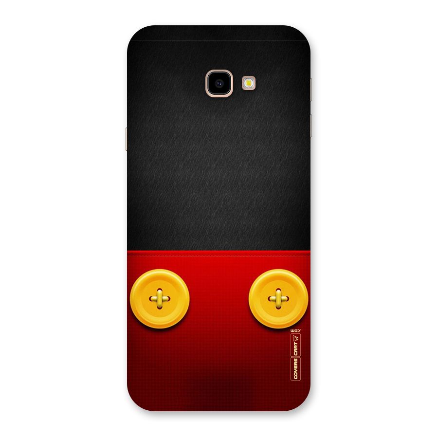 Yellow Button Back Case for Galaxy J4 Plus