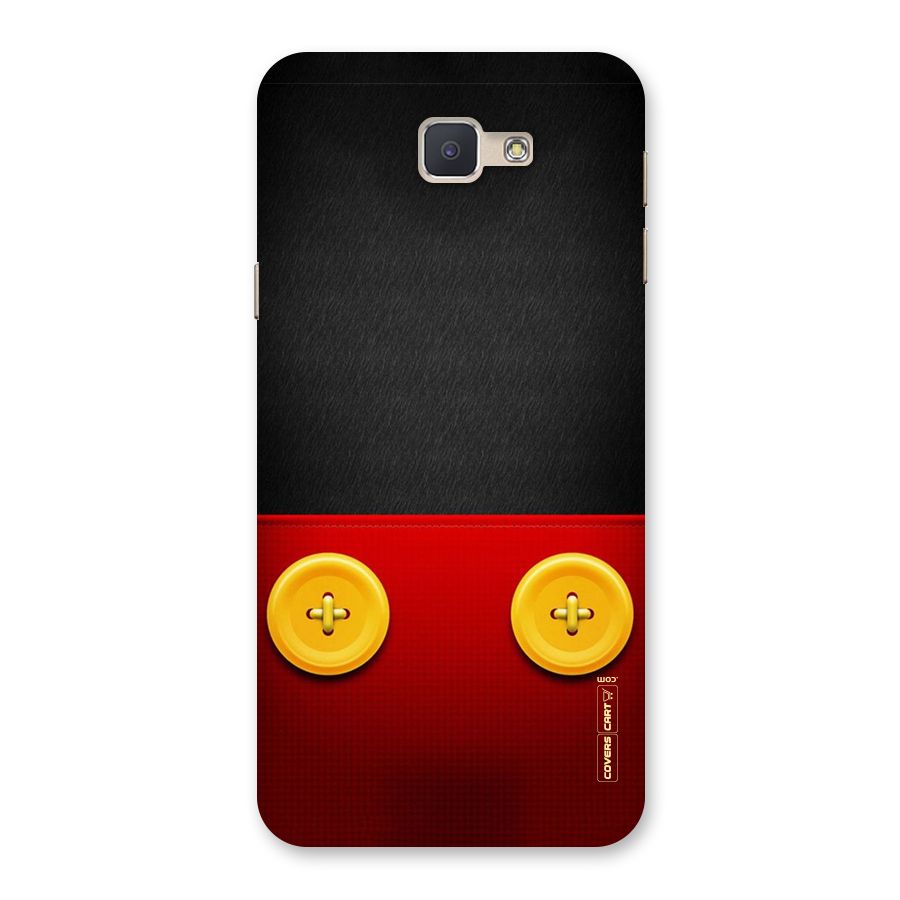 Yellow Button Back Case for Galaxy J5 Prime
