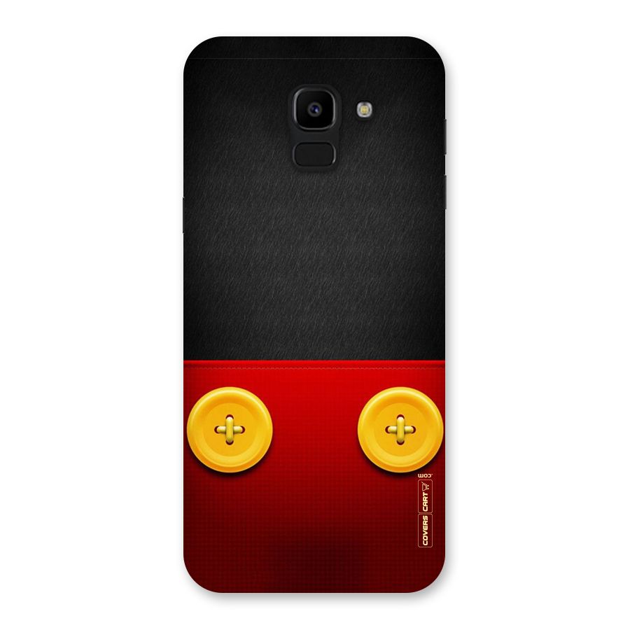 Yellow Button Back Case for Galaxy J6