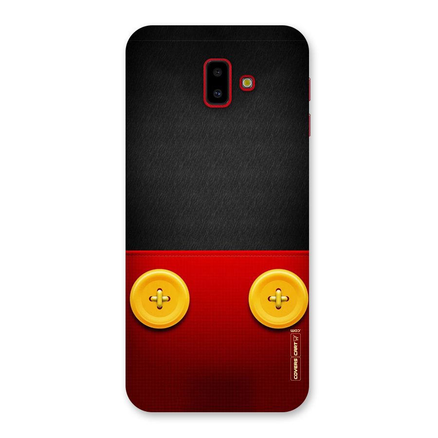 Yellow Button Back Case for Galaxy J6 Plus