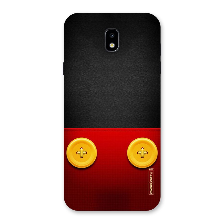 Yellow Button Back Case for Galaxy J7 Pro