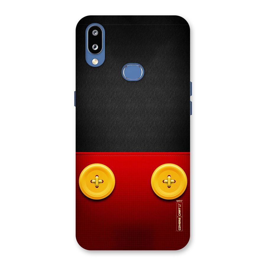 Yellow Button Back Case for Galaxy M01s