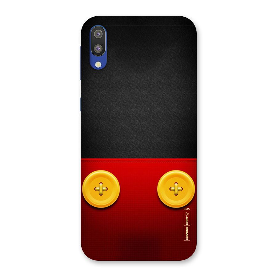 Yellow Button Back Case for Galaxy M10