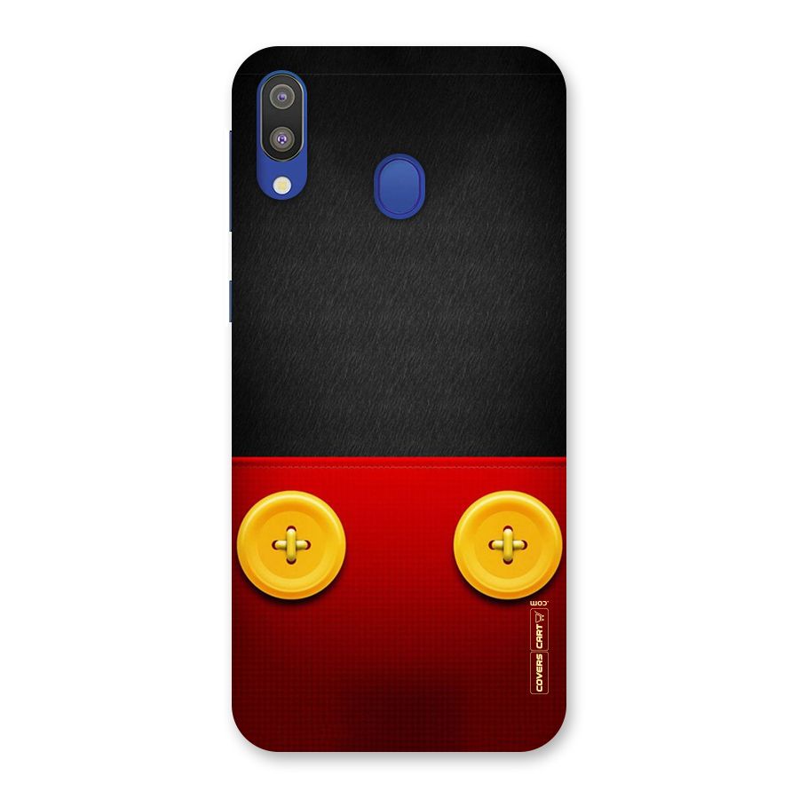 Yellow Button Back Case for Galaxy M20