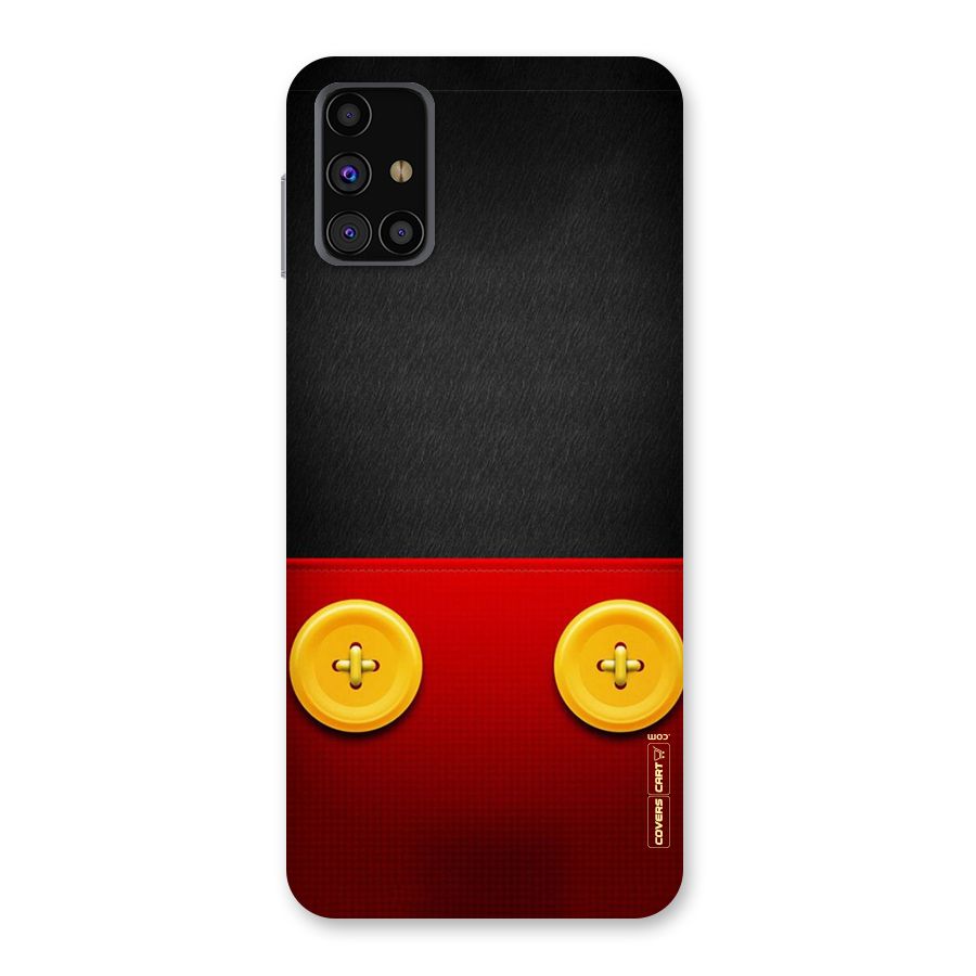 Yellow Button Back Case for Galaxy M31s