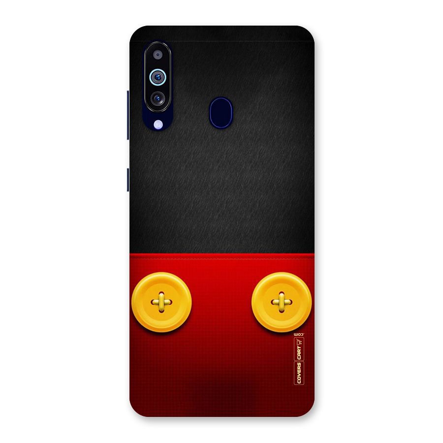 Yellow Button Back Case for Galaxy M40