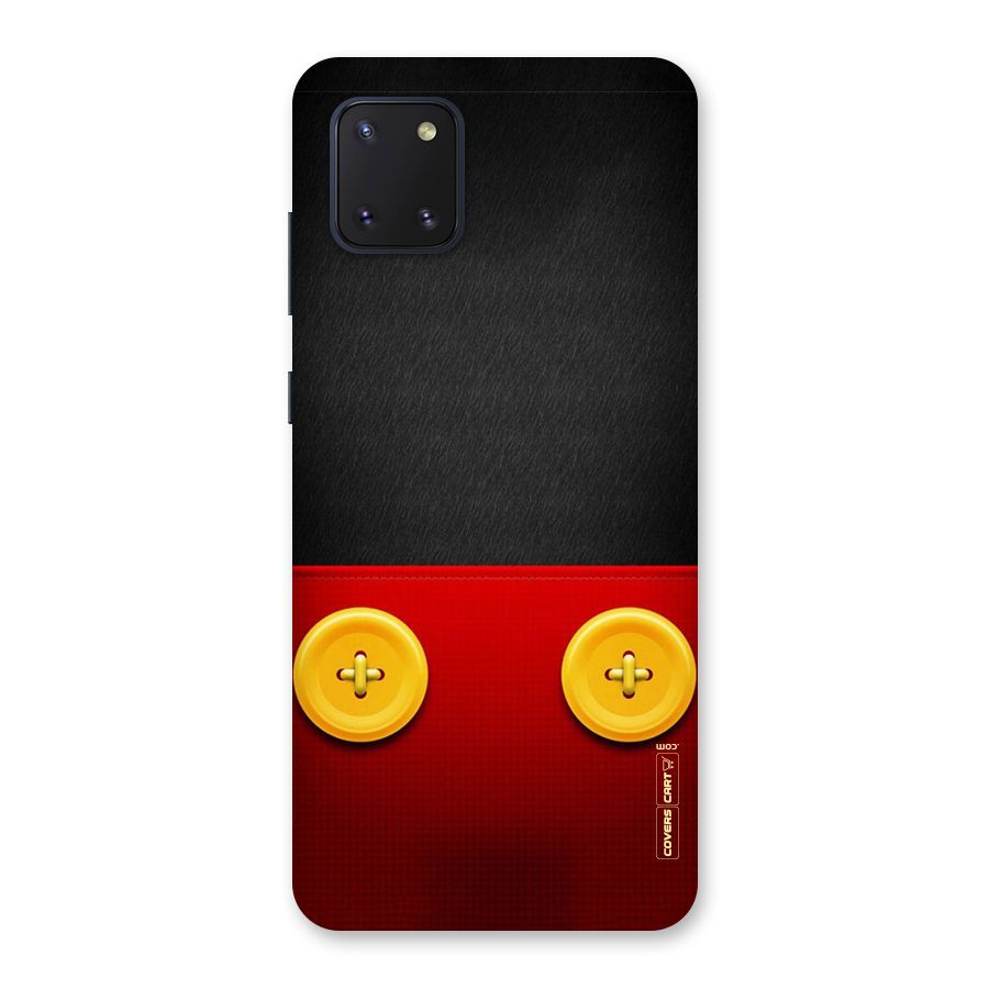 Yellow Button Back Case for Galaxy Note 10 Lite