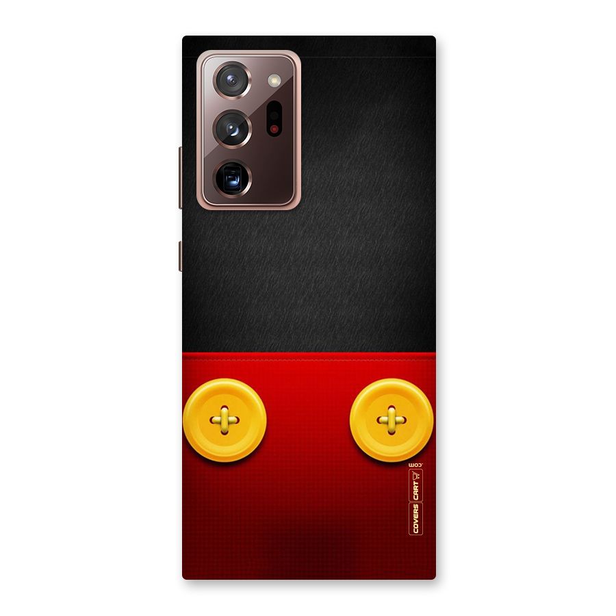 Yellow Button Back Case for Galaxy Note 20 Ultra