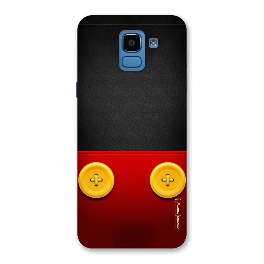 Yellow Button Back Case for Galaxy On6
