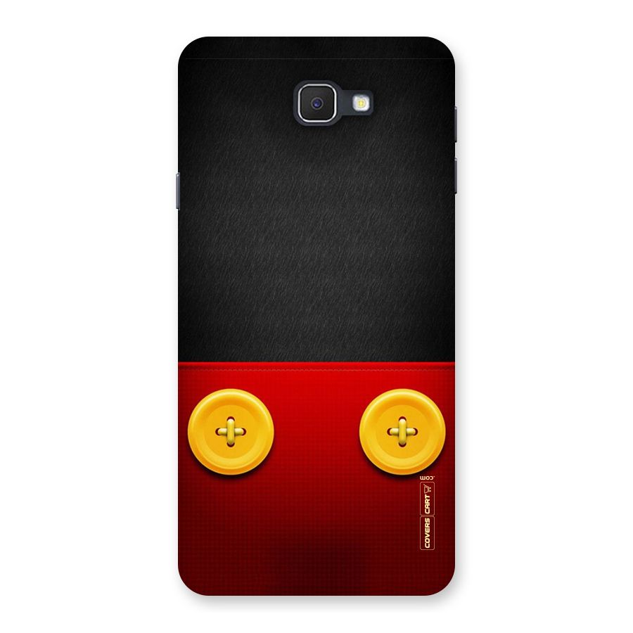 Yellow Button Back Case for Galaxy On7 2016