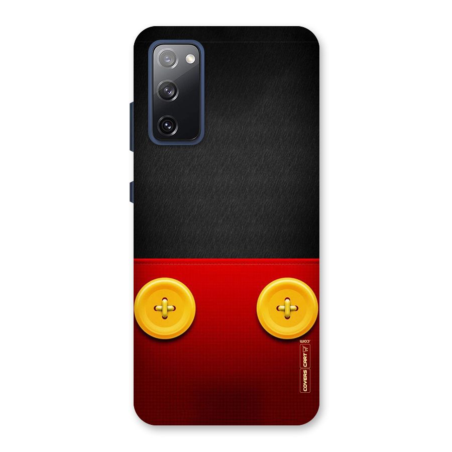 Yellow Button Back Case for Galaxy S20 FE