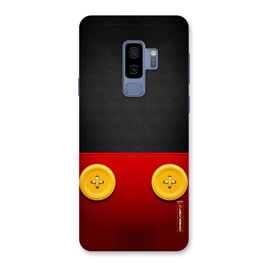 Yellow Button Back Case for Galaxy S9 Plus