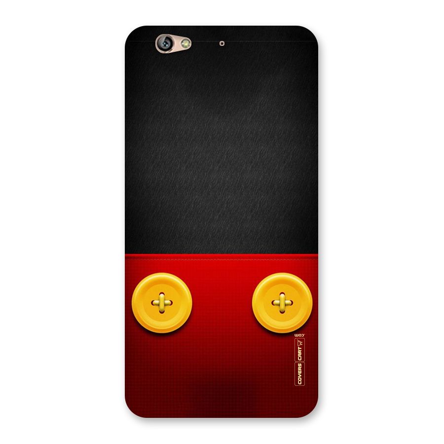 Yellow Button Back Case for Gionee S6