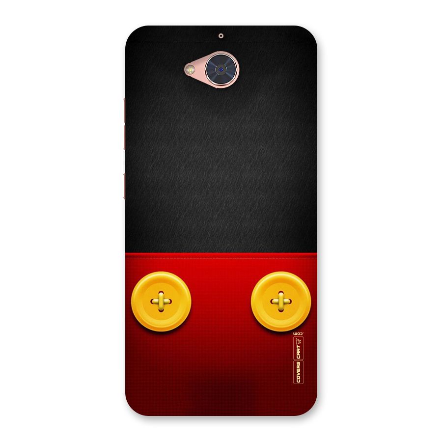 Yellow Button Back Case for Gionee S6 Pro