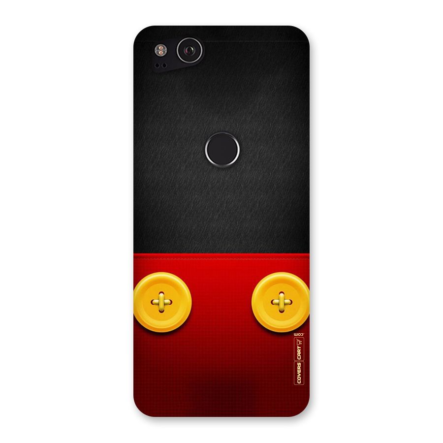 Yellow Button Back Case for Google Pixel 2