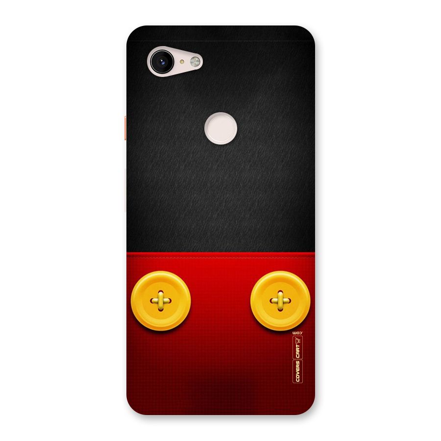 Yellow Button Back Case for Google Pixel 3 XL