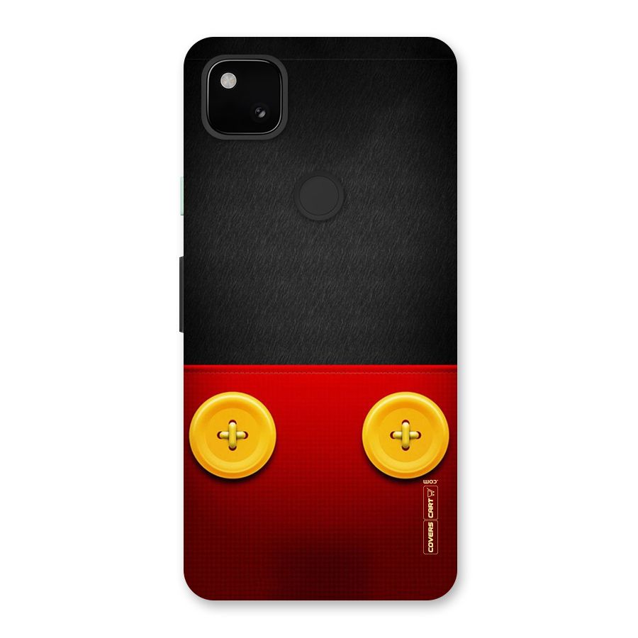 Yellow Button Back Case for Google Pixel 4a