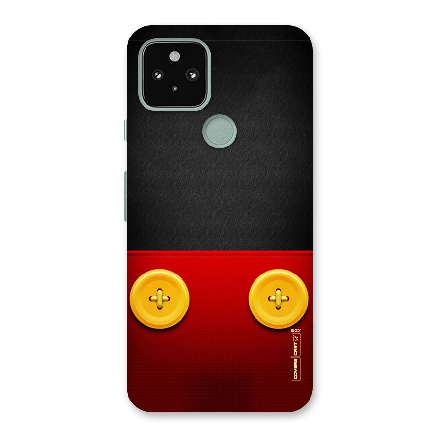 Yellow Button Back Case for Google Pixel 5