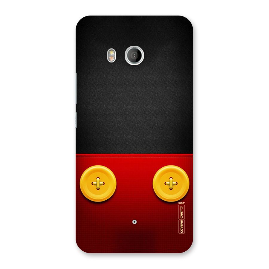Yellow Button Back Case for HTC U11