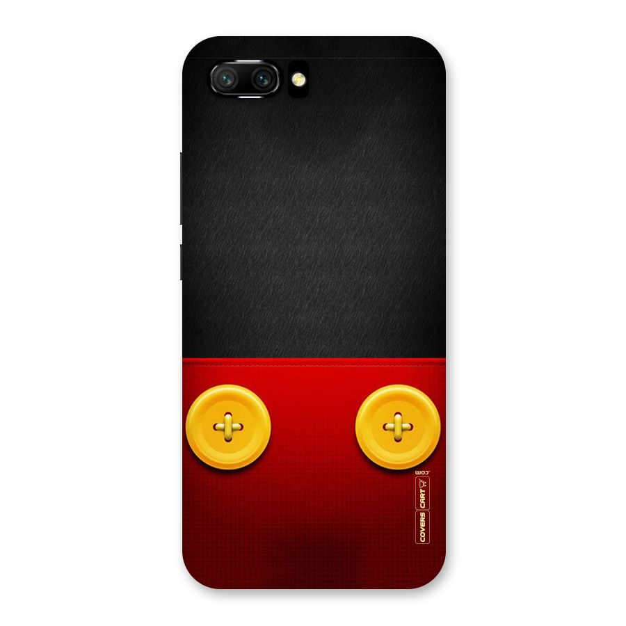 Yellow Button Back Case for Honor 10