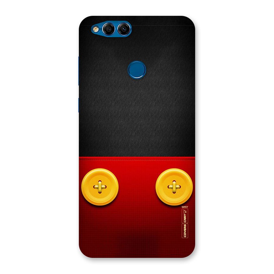 Yellow Button Back Case for Honor 7X