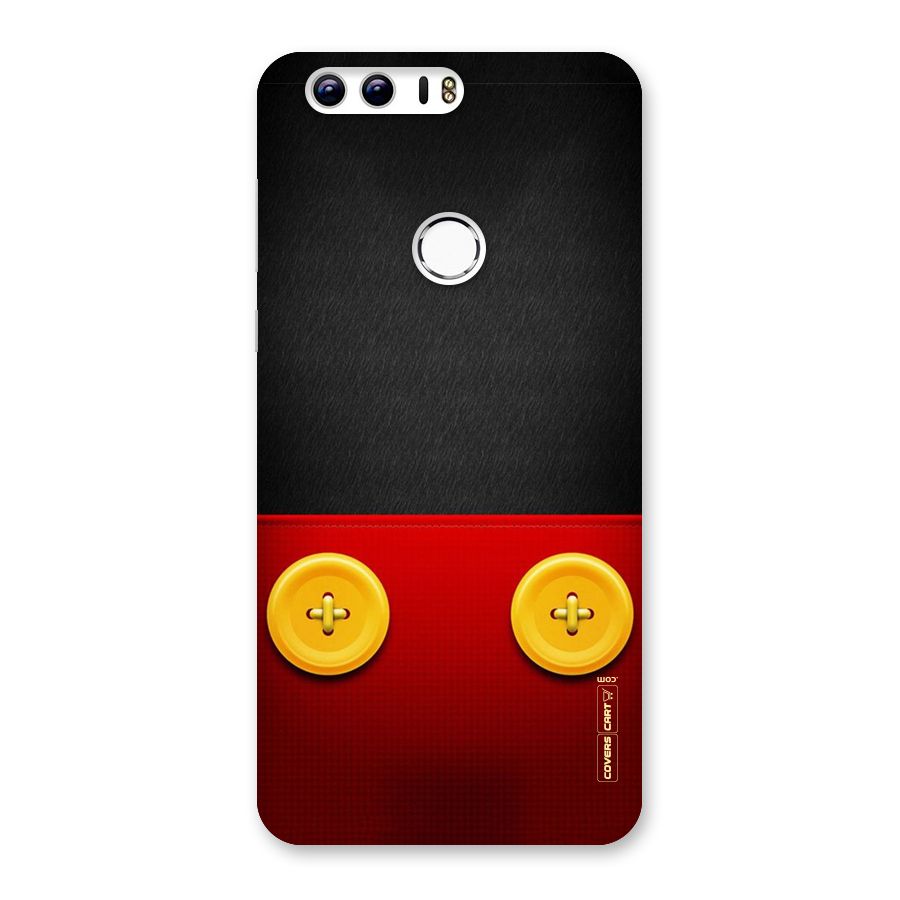 Yellow Button Back Case for Honor 8