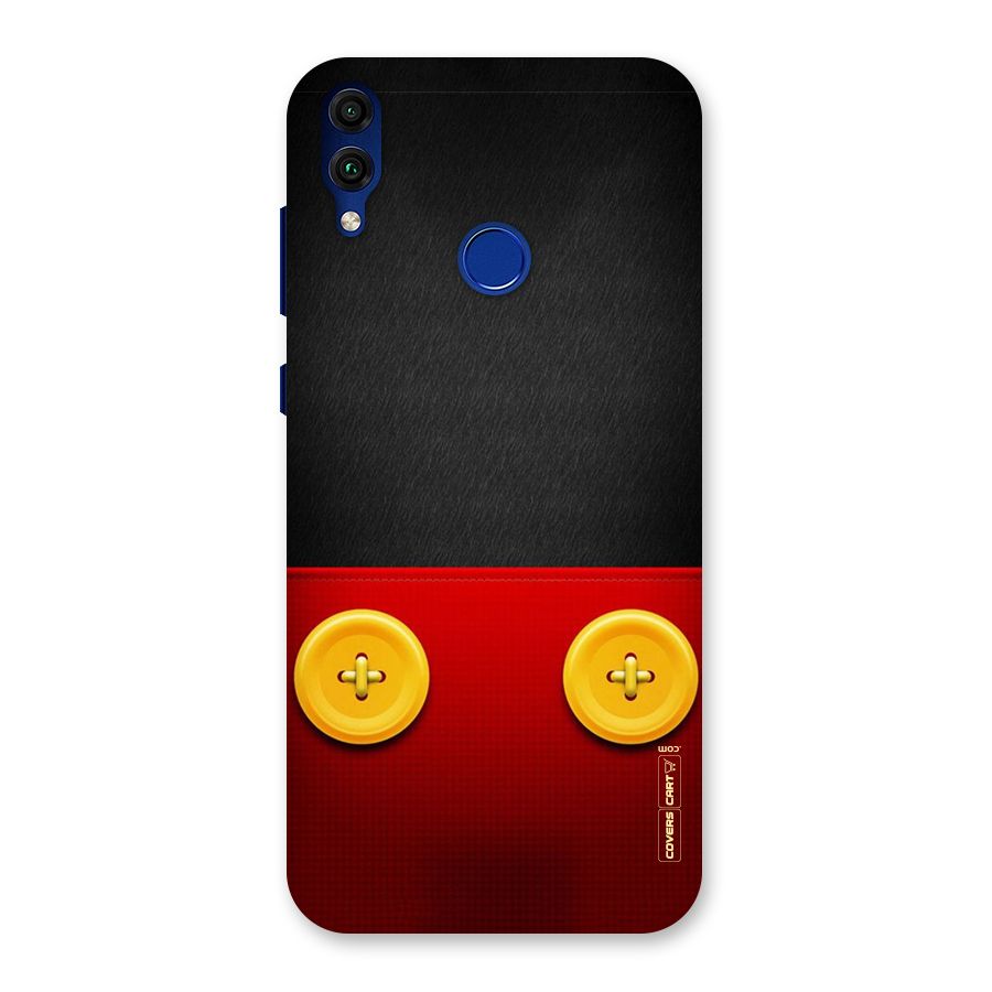 Yellow Button Back Case for Honor 8C