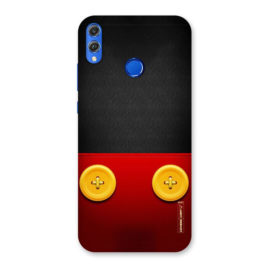 Yellow Button Back Case for Honor 8X