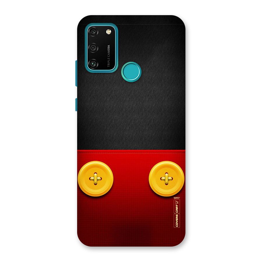 Yellow Button Back Case for Honor 9A