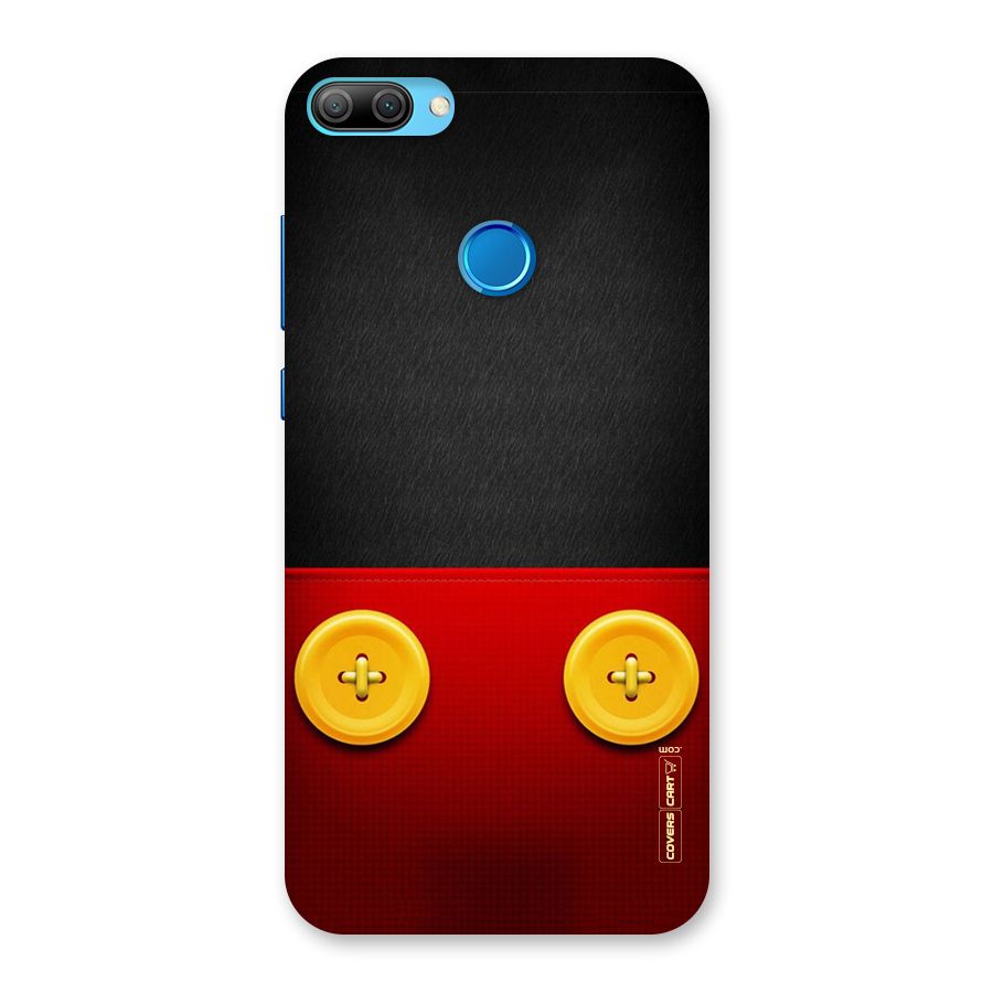 Yellow Button Back Case for Honor 9N