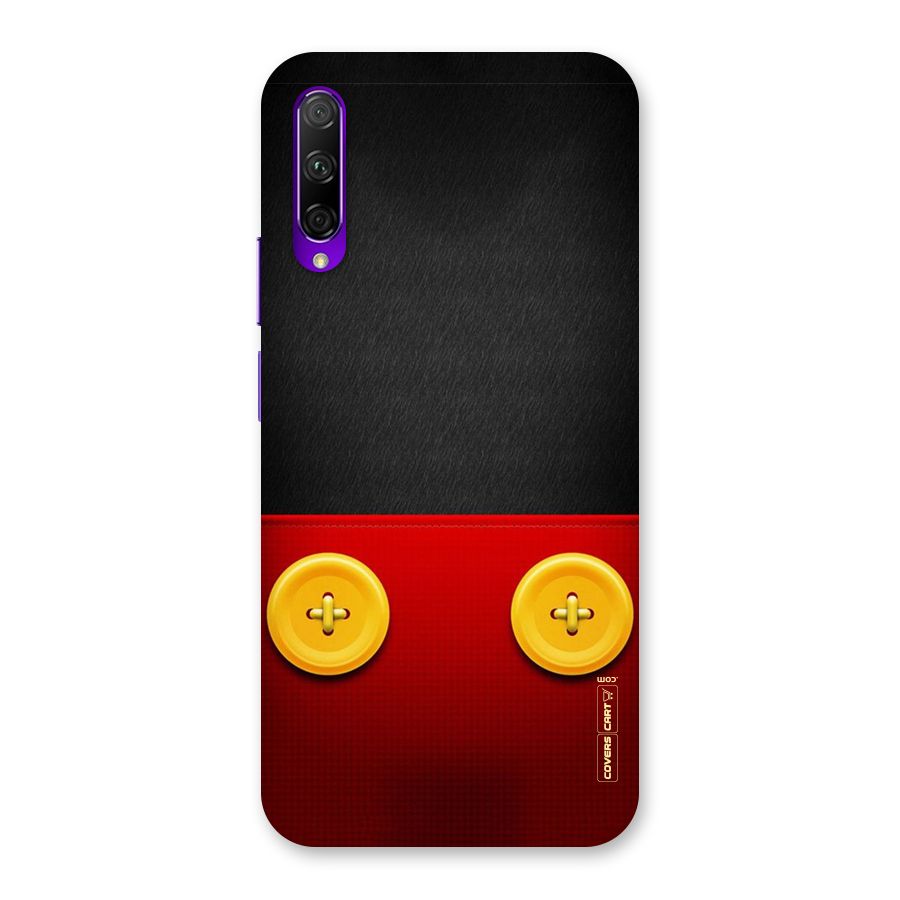 Yellow Button Back Case for Honor 9X Pro