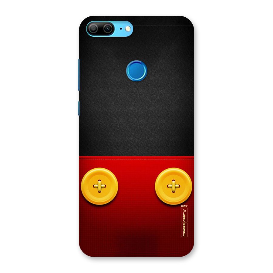 Yellow Button Back Case for Honor 9 Lite