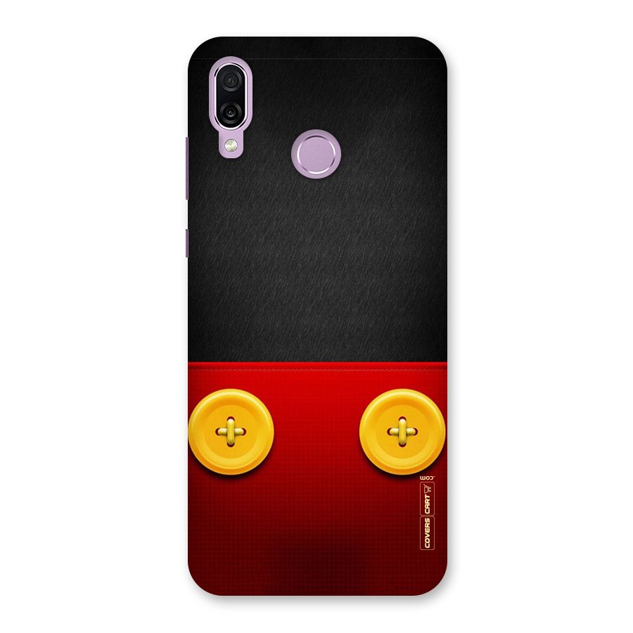Yellow Button Back Case for Honor Play