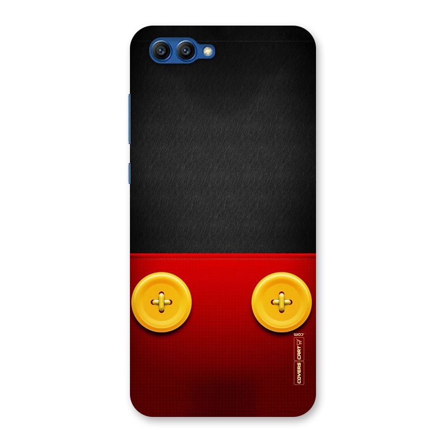 Yellow Button Back Case for Honor View 10