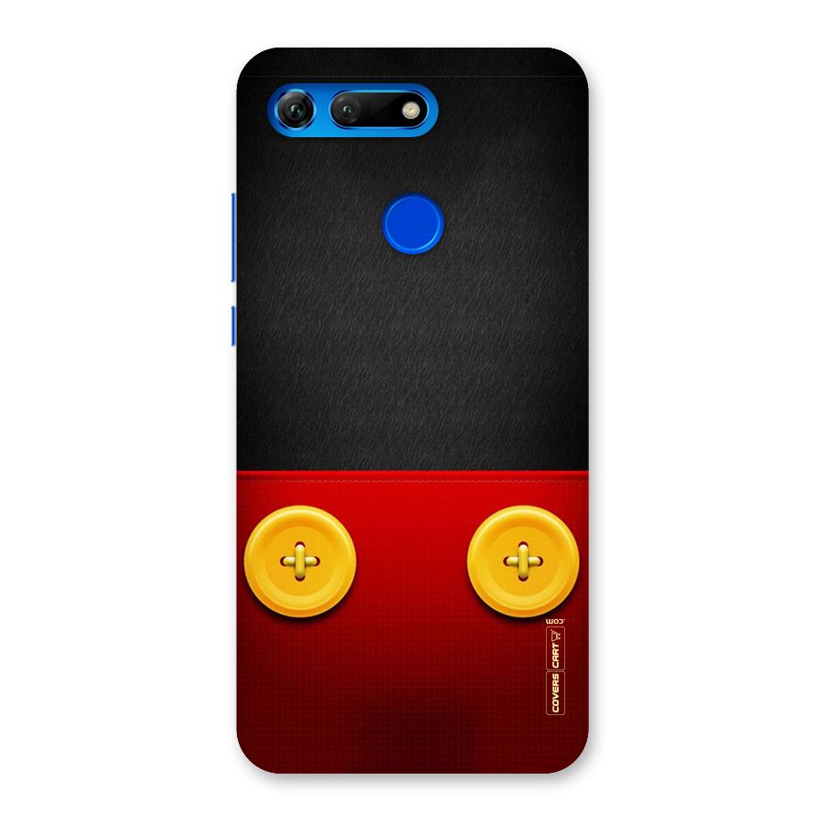 Yellow Button Back Case for Honor View 20