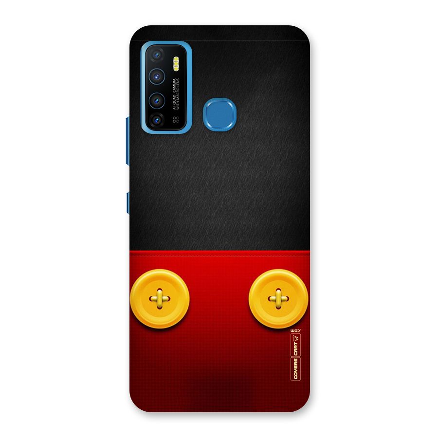 Yellow Button Back Case for Infinix Hot 9