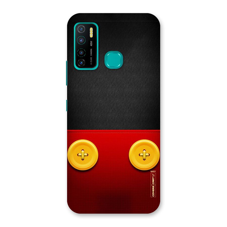 Yellow Button Back Case for Infinix Hot 9 Pro