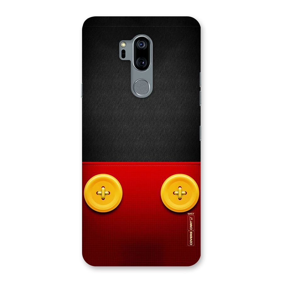 Yellow Button Back Case for LG G7
