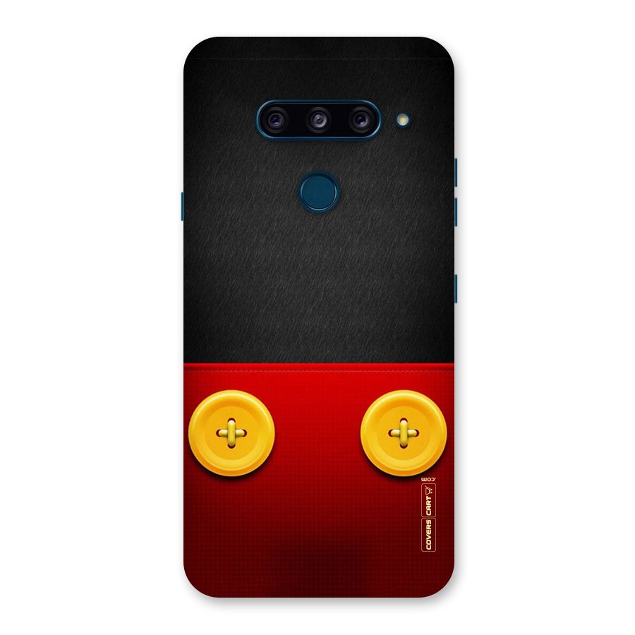 Yellow Button Back Case for LG  V40 ThinQ