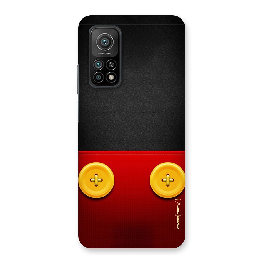 Yellow Button Back Case for Mi 10T 5G