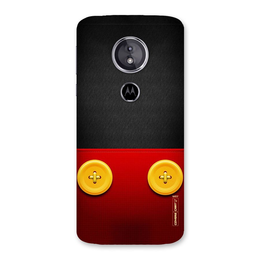 Yellow Button Back Case for Moto E5