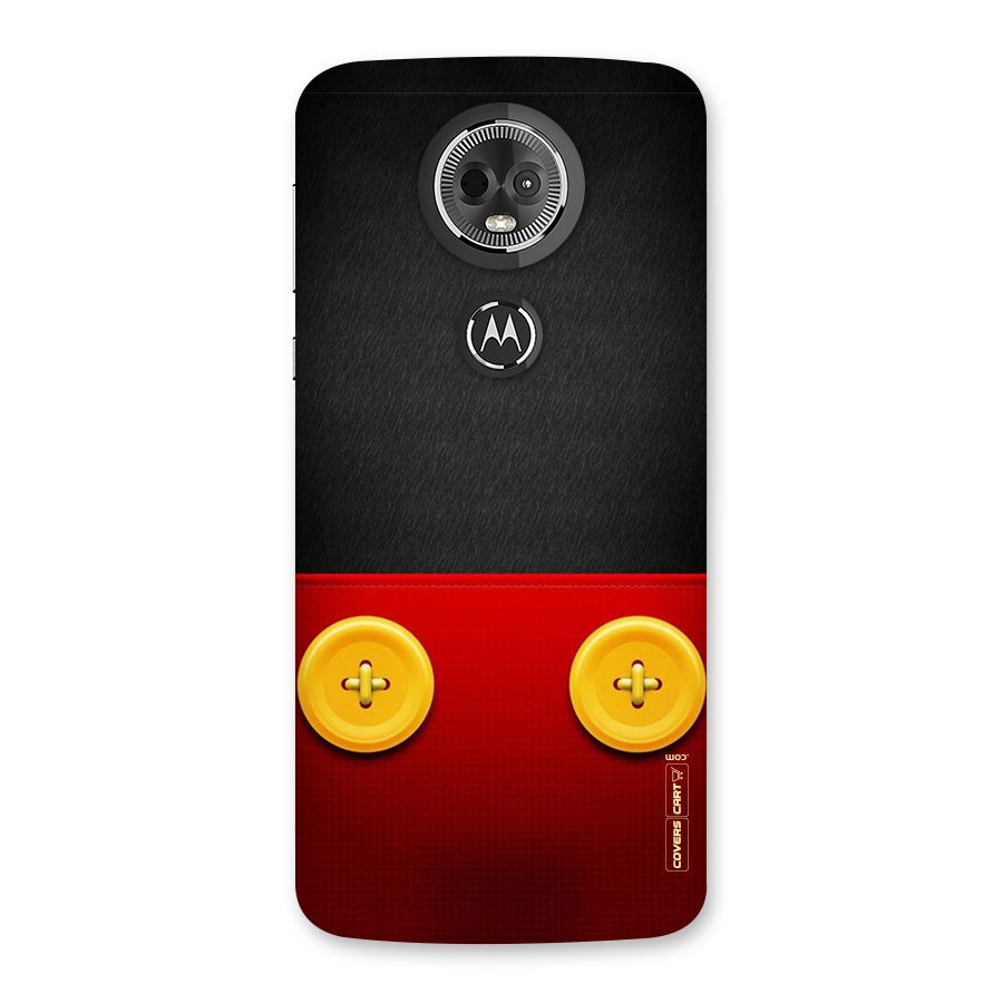 Yellow Button Back Case for Moto E5 Plus