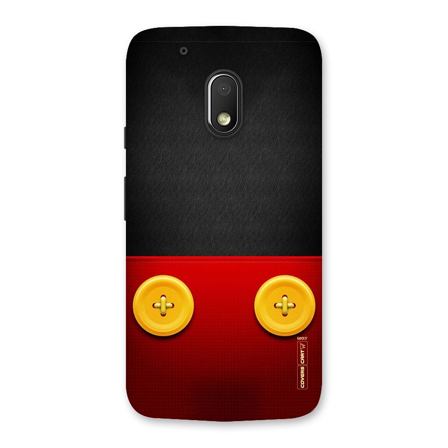 Yellow Button Back Case for Moto G4 Play