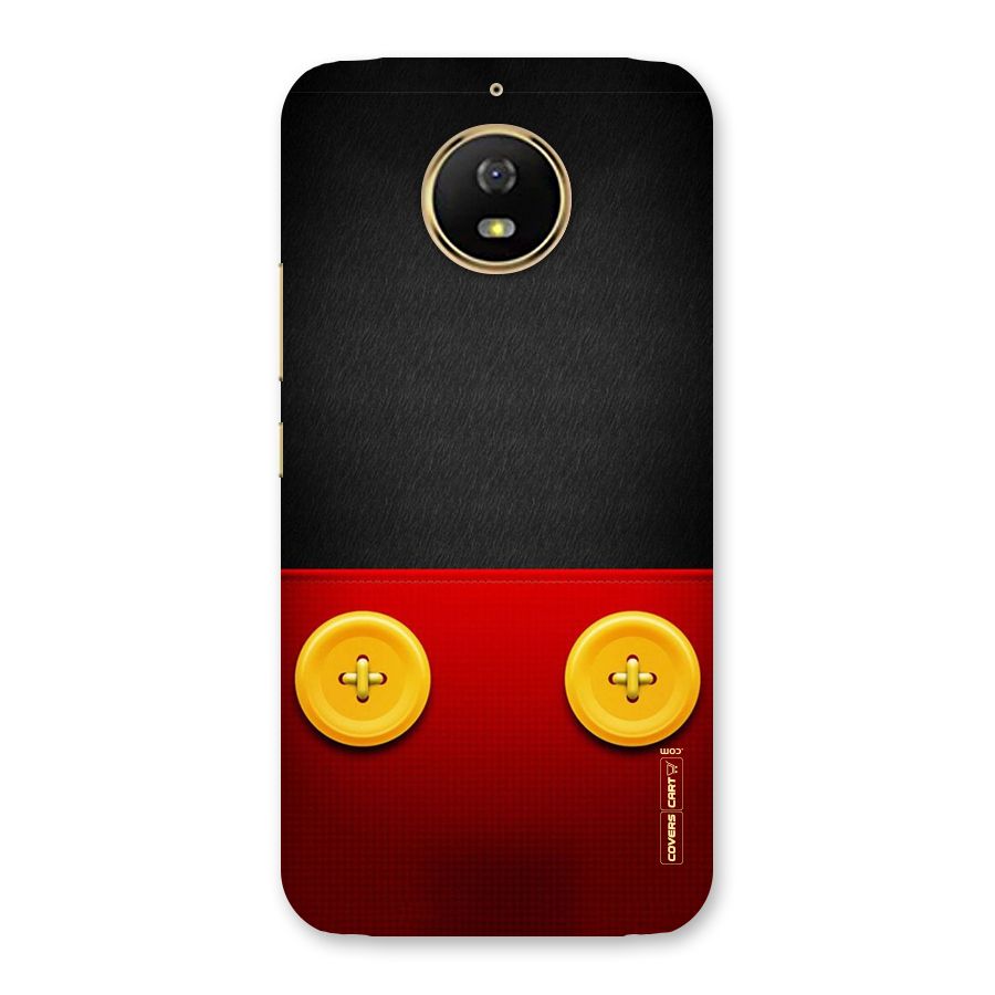 Yellow Button Back Case for Moto G5s