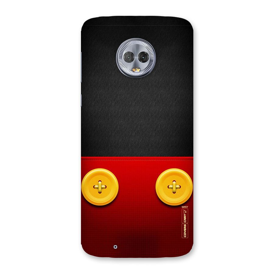 Yellow Button Back Case for Moto G6